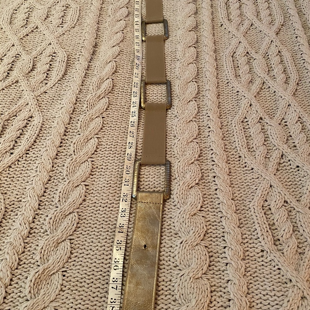 Chicos Genuine Gold Belt M - Picture 4 of 5
